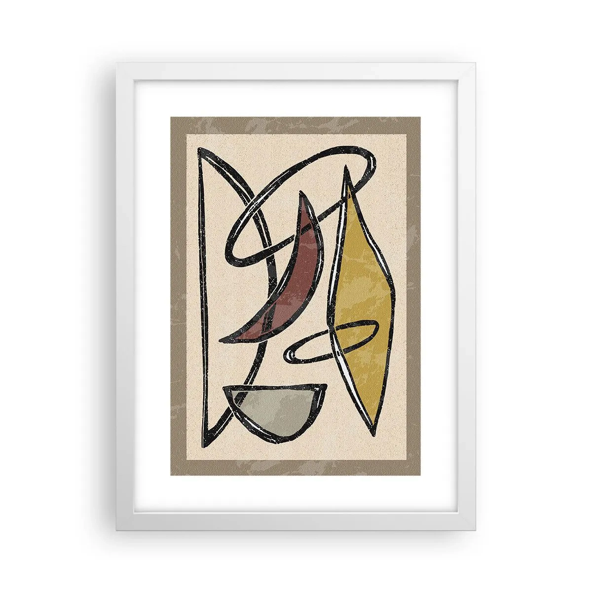 Plagát v bielom ráme - Zvisle a vodorovne - 30x40 cm