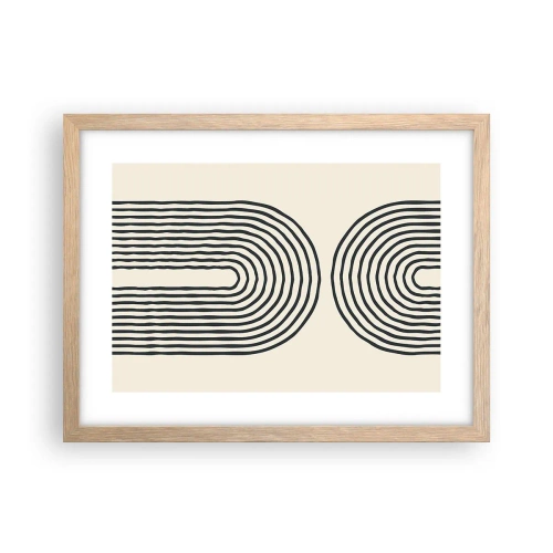 Plagát v ráme zo svetlého duba - Už čoskoro… - 40x30 cm