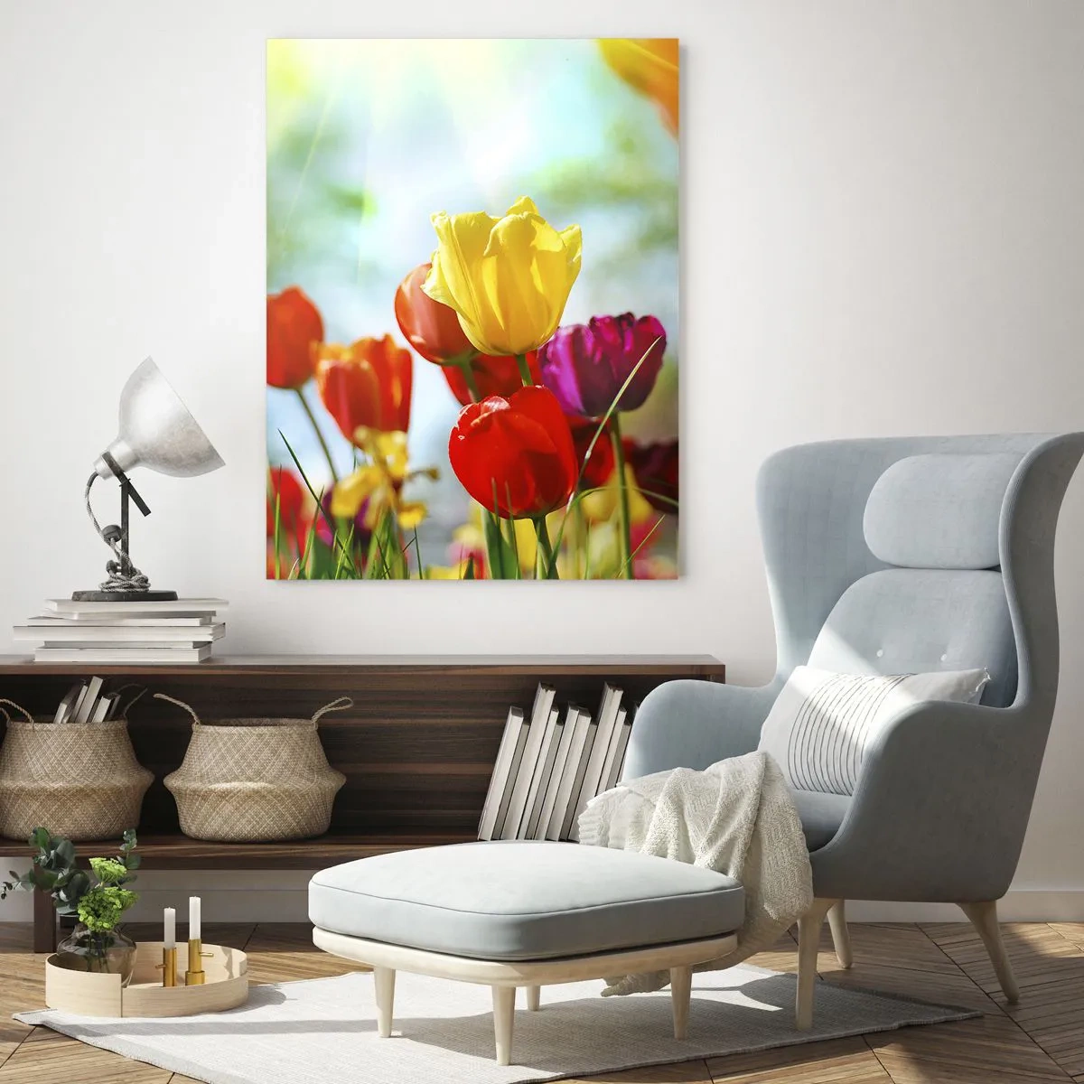 Obraz na skle - Všetky farby slnka - 50x70 cm