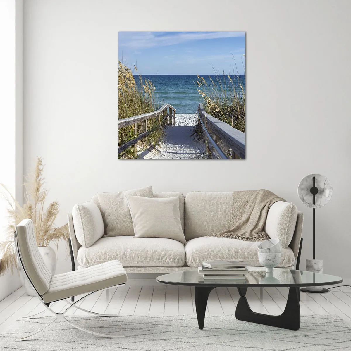 Obraz na skle - Na slnku, vo vetre - 70x70 cm