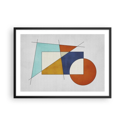 Plagát v čiernom ráme - Abstrakcia: modernistická zábava - 70x50 cm
