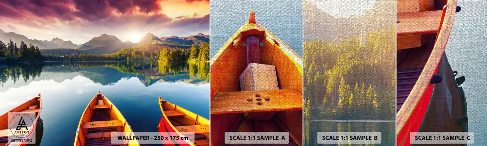 Vzorka fototapety Premium Canvas - Nič proti prírode - Krajina, hory, Vyrovnanosť - 100x30 cm