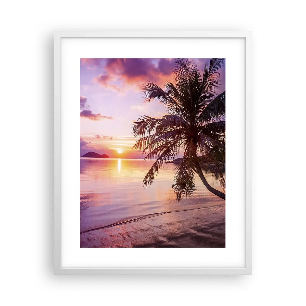 Plagát v bielom ráme - Blahobyt až po okraj - 40x50 cm