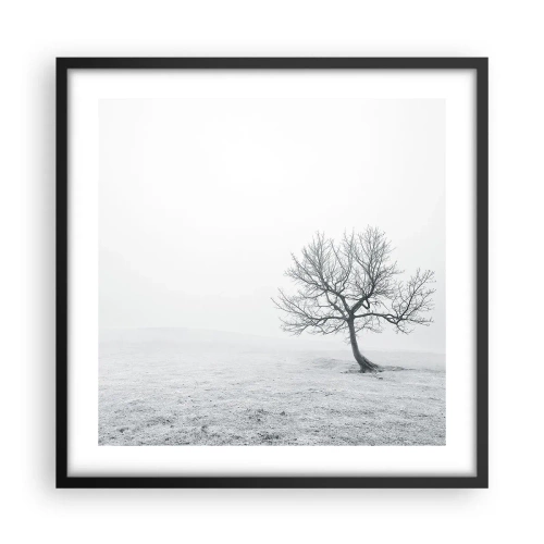 Plagát v čiernom ráme - Proti ničote - 50x50 cm