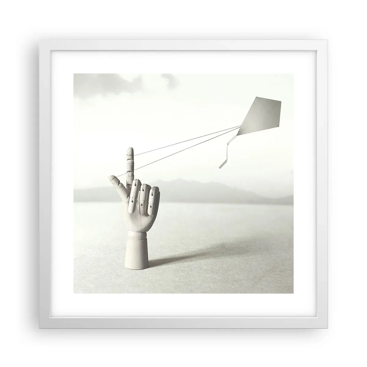 Plagát v bielom ráme - Výzva - 40x40 cm