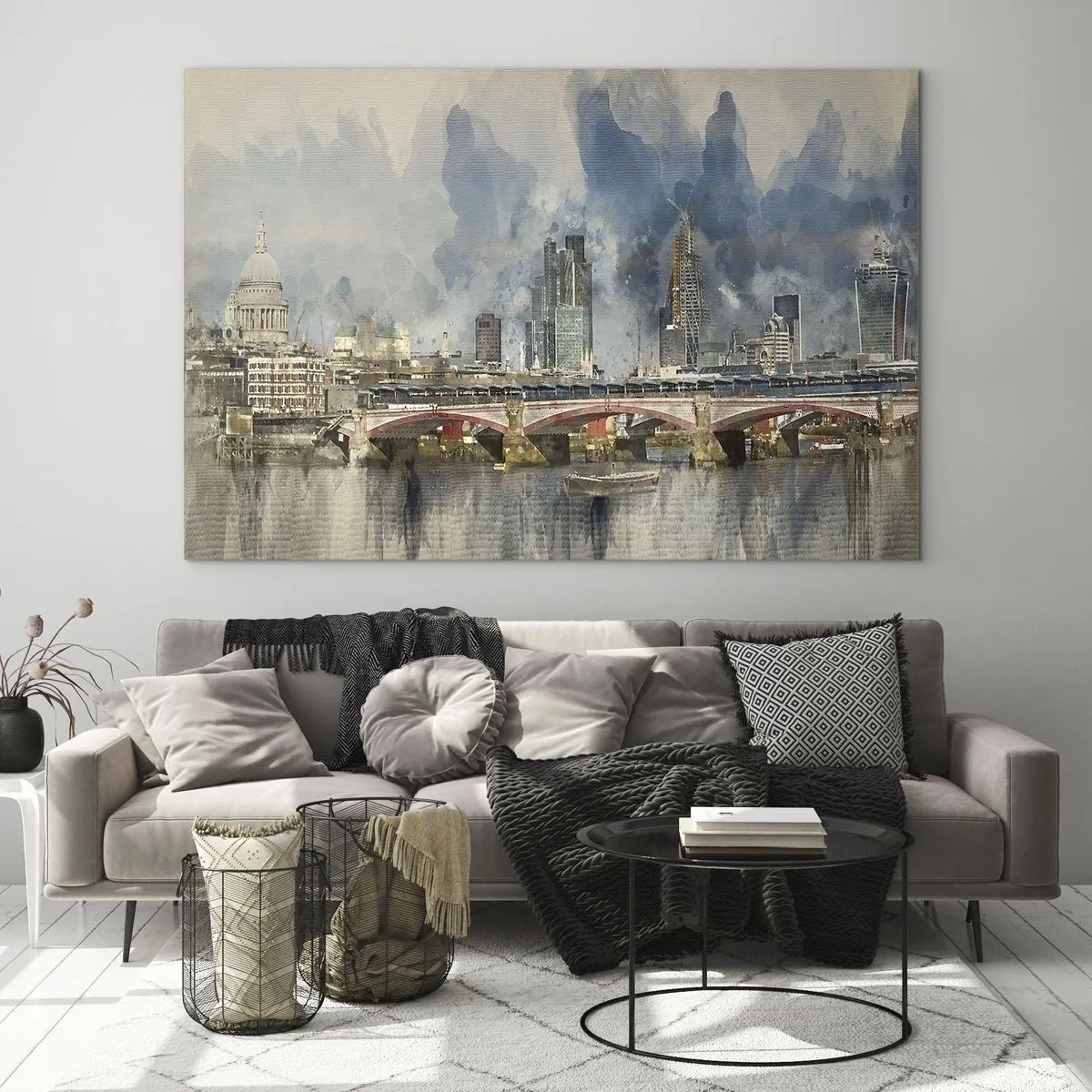 Obraz na skle - Londýn v celej svojej kráse - 70x50cm - Londýn v celej svojej kráse - Moderná nástenná dekorácia do obývacej izby a spálne ARTTOR