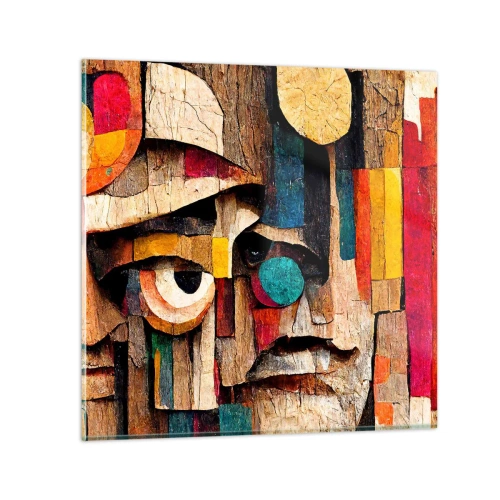 Obraz na skle - Vidím ťa… - 50x50 cm