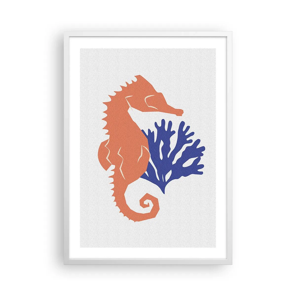 Plagát v bielom ráme - Na podvodnej lúke - 50x70 cm