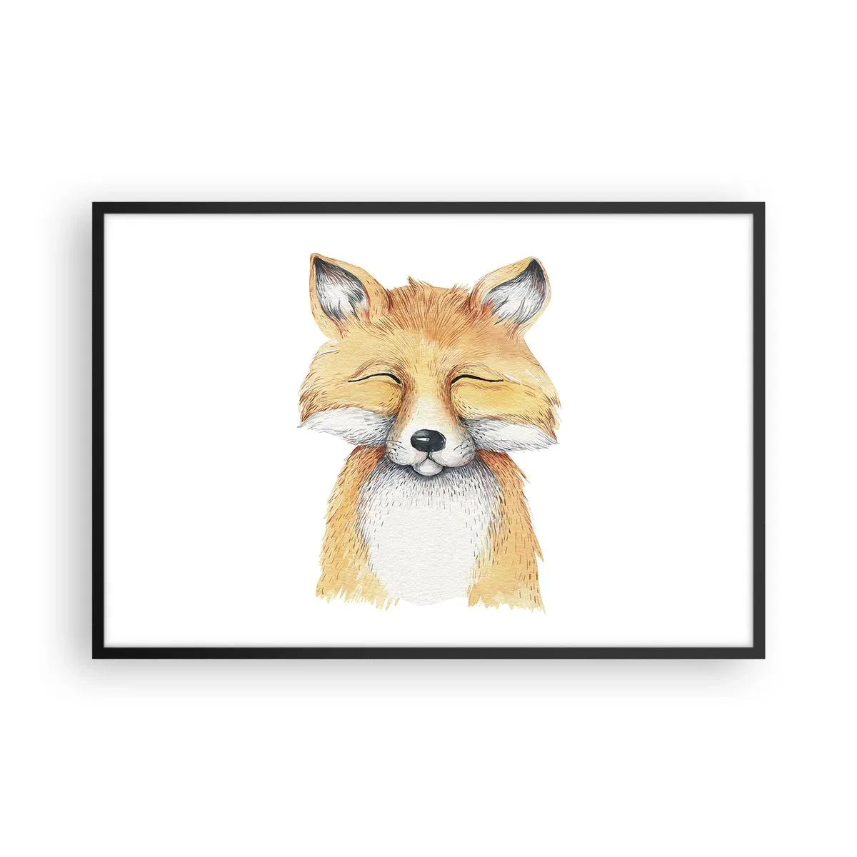 Plagát v čiernom ráme - Líščia rozladenosť - 91x61 cm