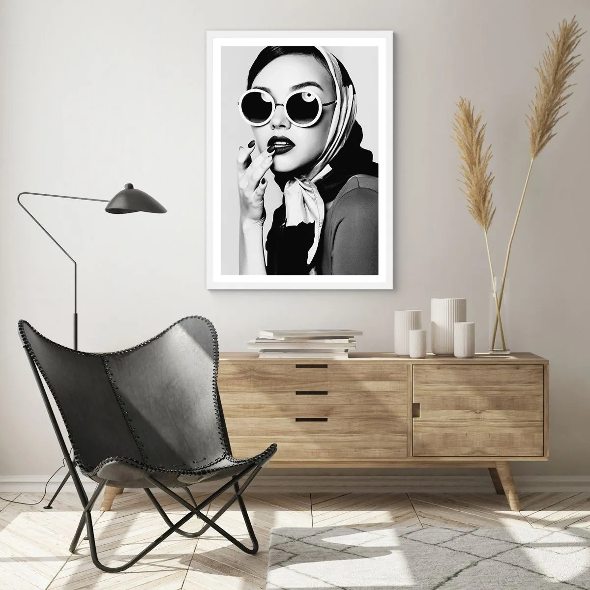 Plagát v bielom ráme - Pozdravy zo 60. rokov - 40x50 cm