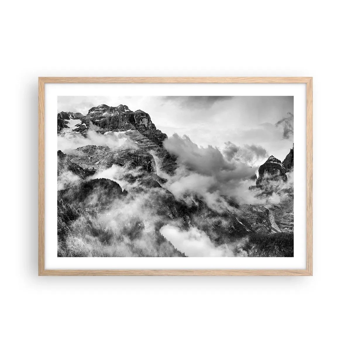 Plagát v ráme zo svetlého duba - Krásne a kruté - 70x50 cm