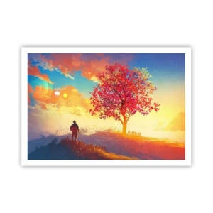 Plagát - Pútnik pri cieli - 100x70 cm