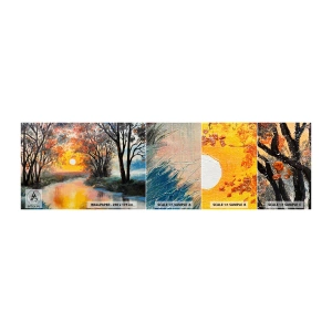 Vzorka Fototapeta Standard Eco - Jesenný nádych - Krajina, Rieka, Stromy - 100x30 cm