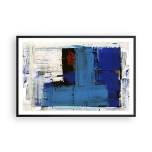 Plagát v čiernom ráme - Tajomstvo modrej - 91x61 cm