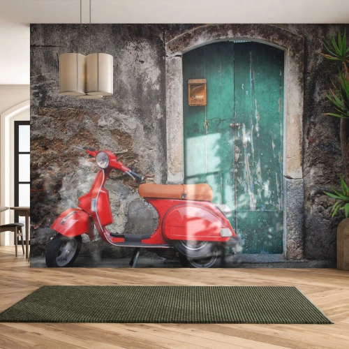 Fototapeta Standard Eco - Talianske prázdniny - Automobilový priemysel, Kolobežka, Taliansko - 200x140 cm