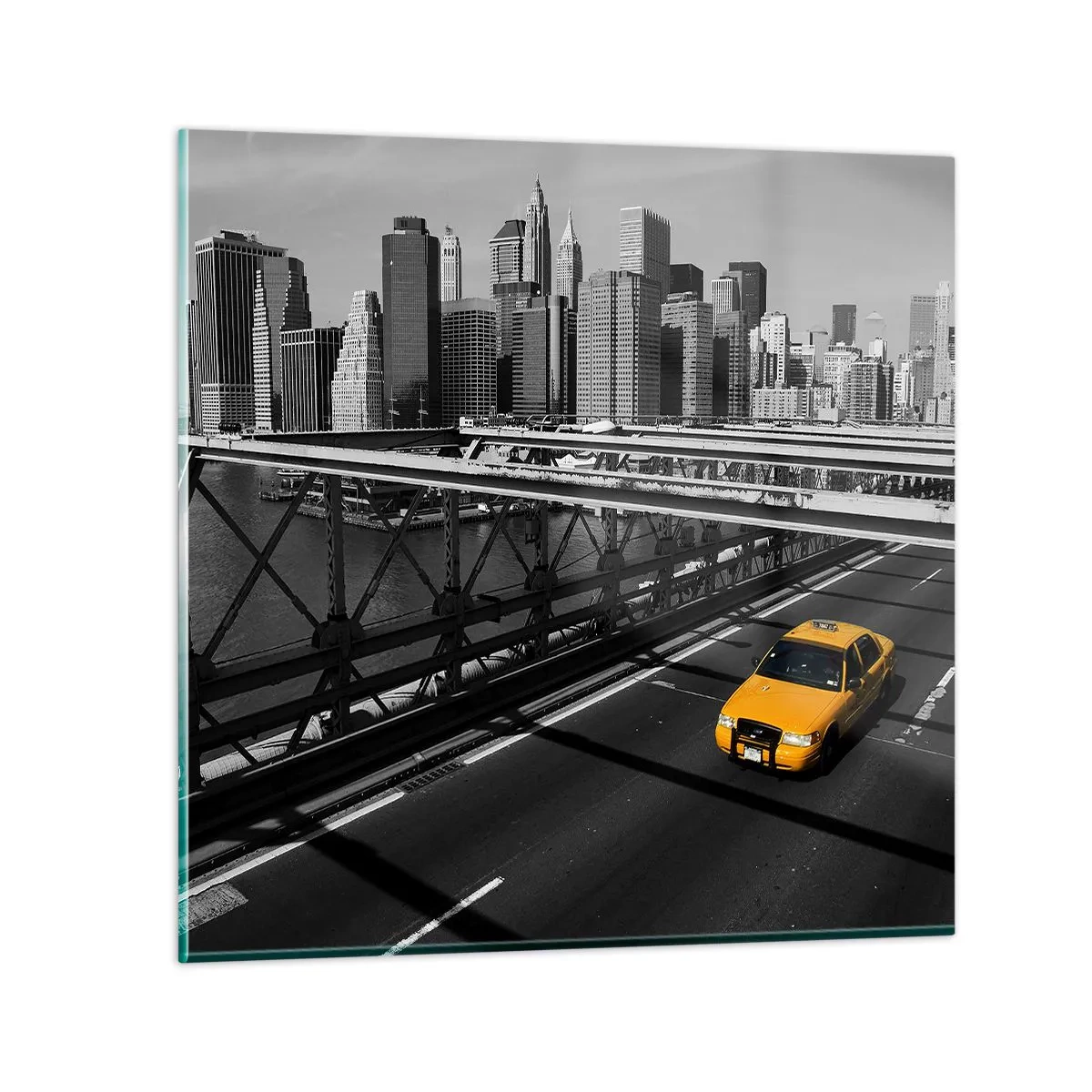 Obraz na skle - Farba veľkomesta - 40x40 cm