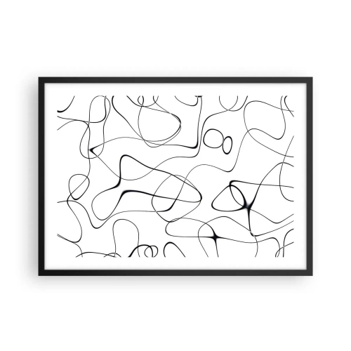 Plagát v čiernom ráme - Cesty života, zákruty osudu - 70x50 cm