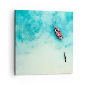 Obraz na plátne - Pretože na plážach Zanzibaru, keď je prebytok vody… - 70x70 cm