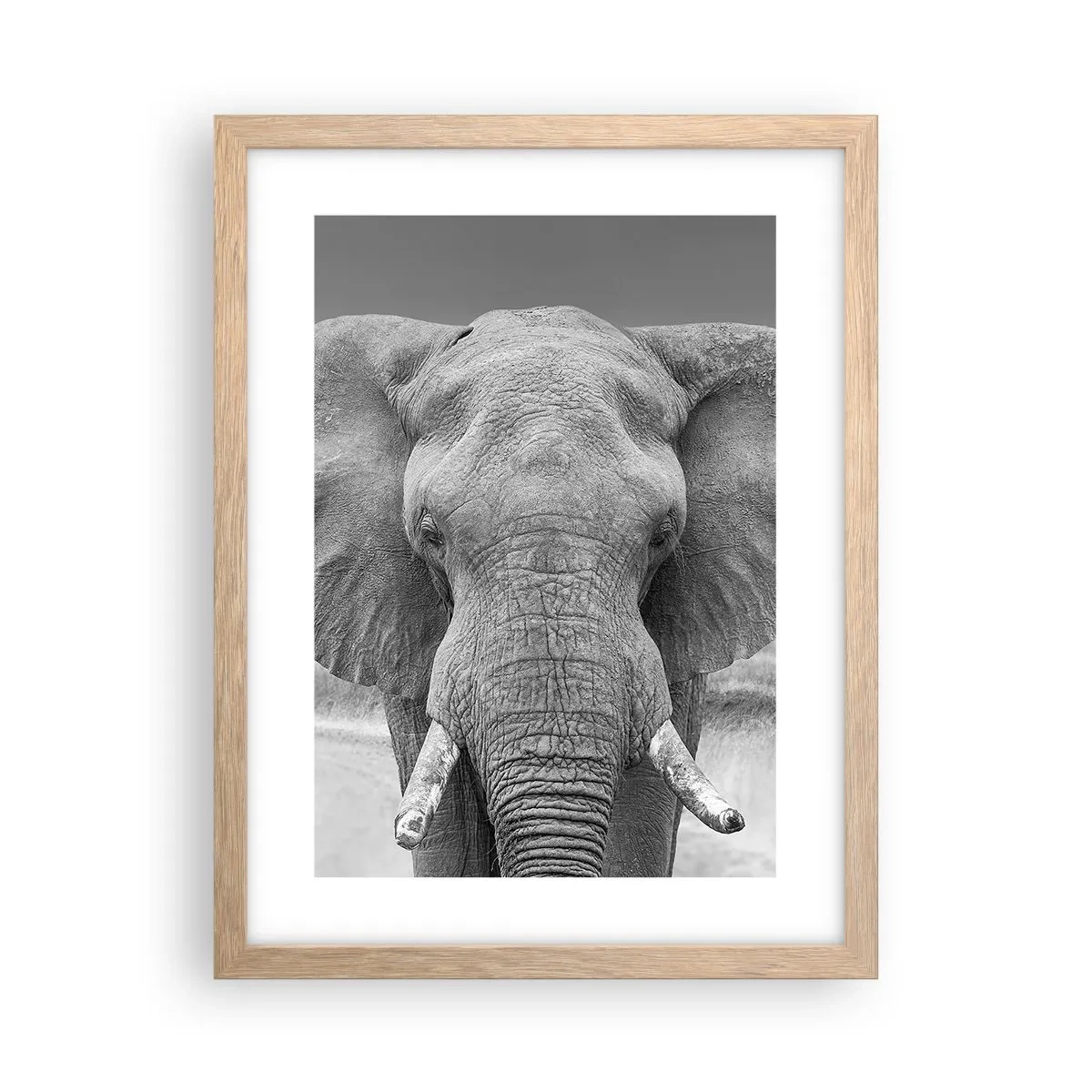 Plagát v ráme zo svetlého duba - Vitajte v mojom svete - 30x40 cm