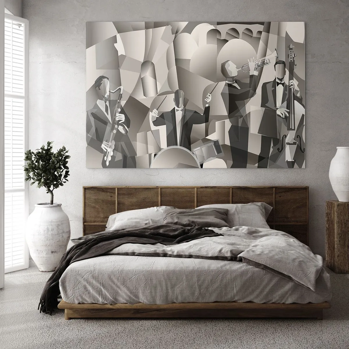 Obraz na skle - V priestore zvukov - 100x70 cm