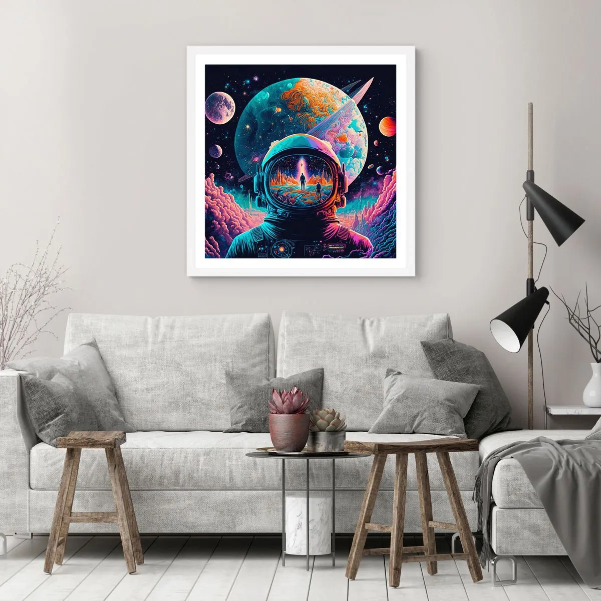 Plagát v bielom ráme - Filozofom sa to ani nesnívalo - 60x60 cm