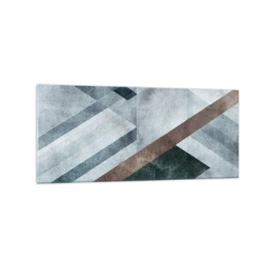Obraz na skle - Sofistikovaná elegancia geometrie - 120x50 cm
