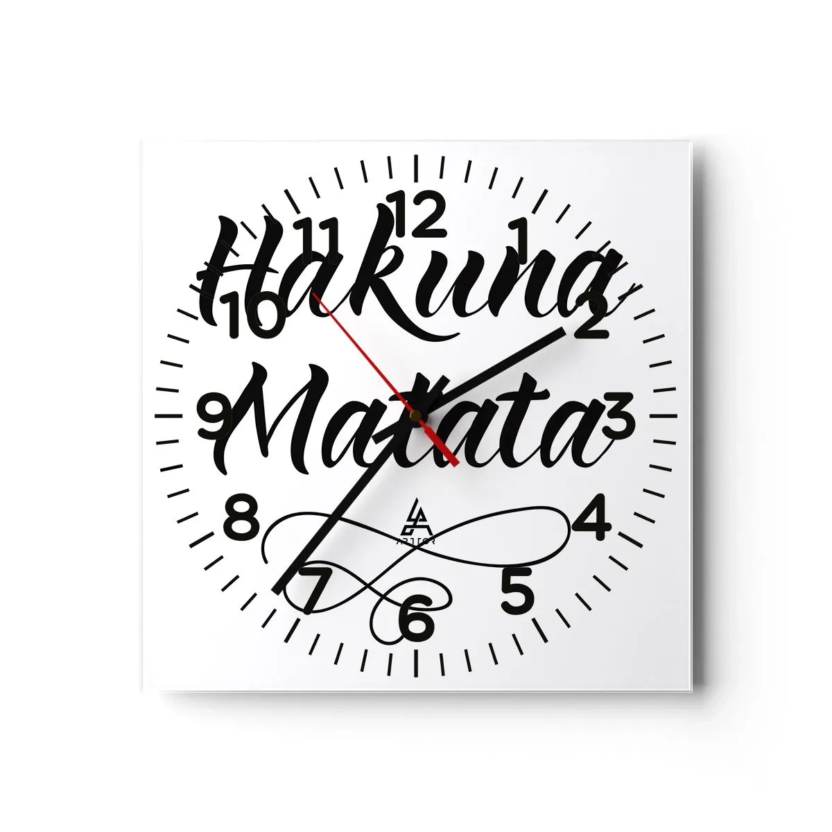 Nástenné hodiny - Najlepšia rada - 40x40 cm