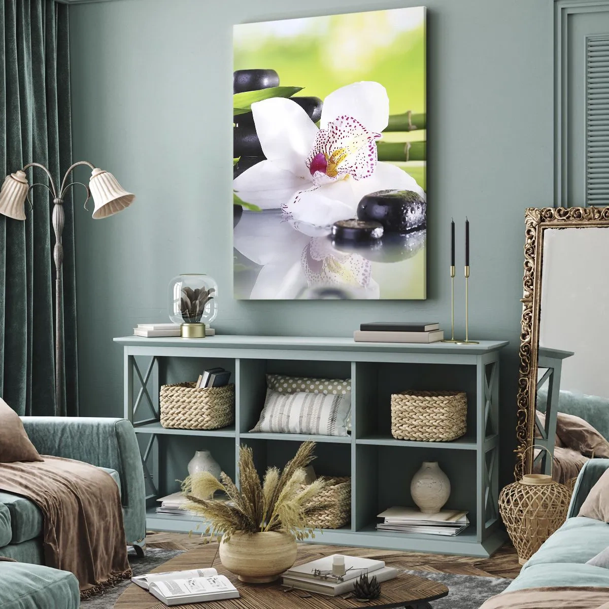 Obraz na plátne - Chladná sviežosť - 55x100 cm