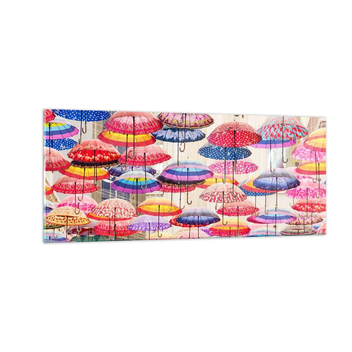 Obraz na skle - Mestská lúka - 100x40 cm