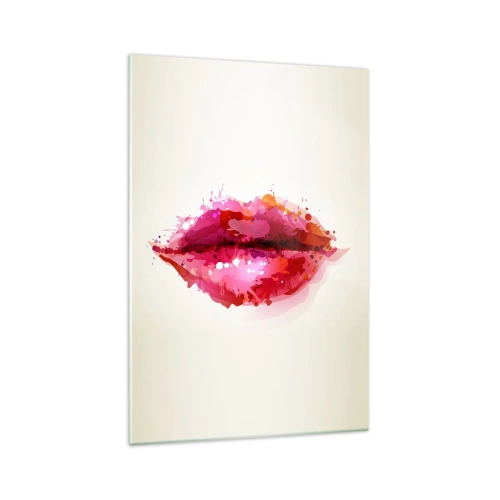 Obraz na skle - Červenejšia ako červená - 70x100 cm