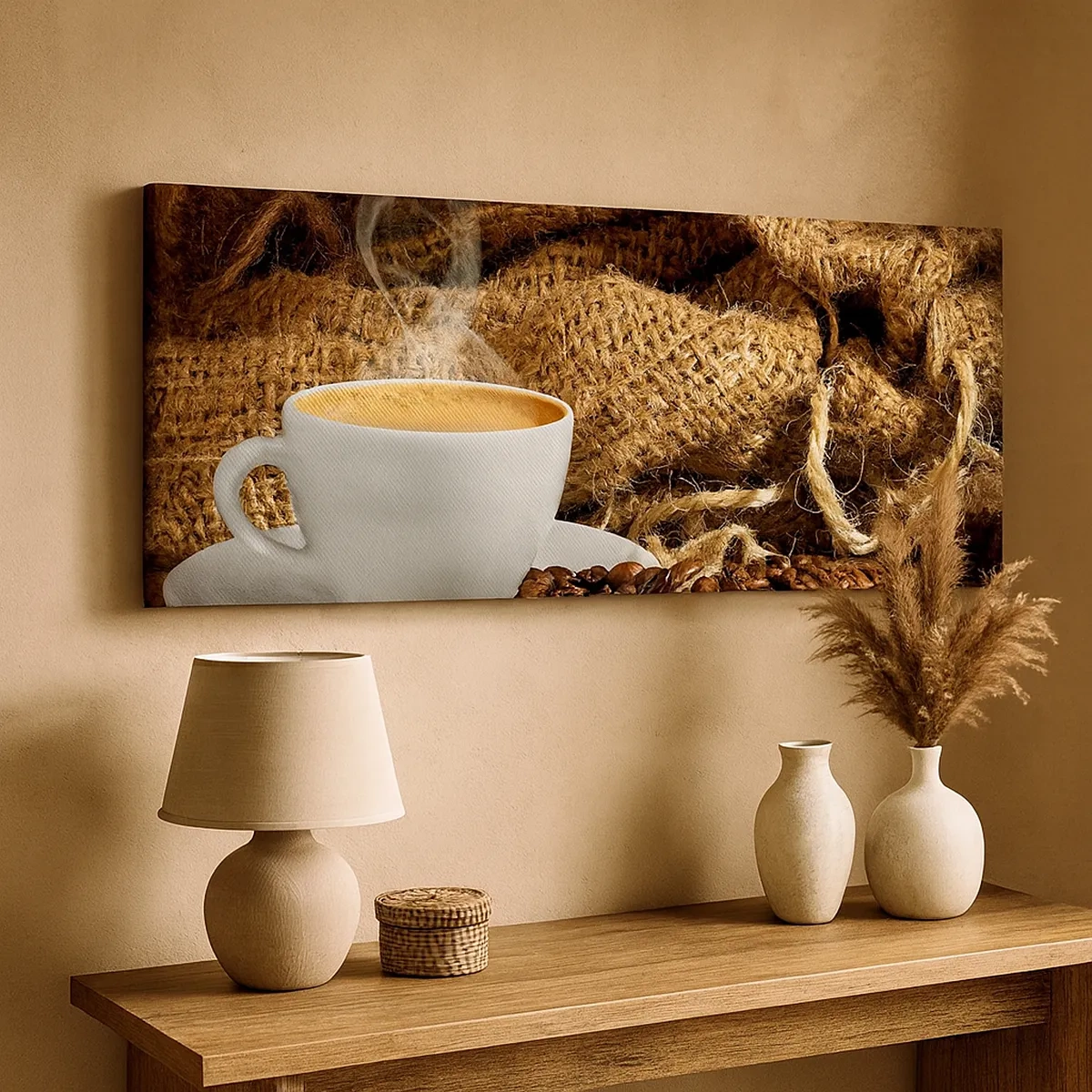 Obraz na plátne - Vôňa moky a hustota medovej tekutiny - 30x30 cm