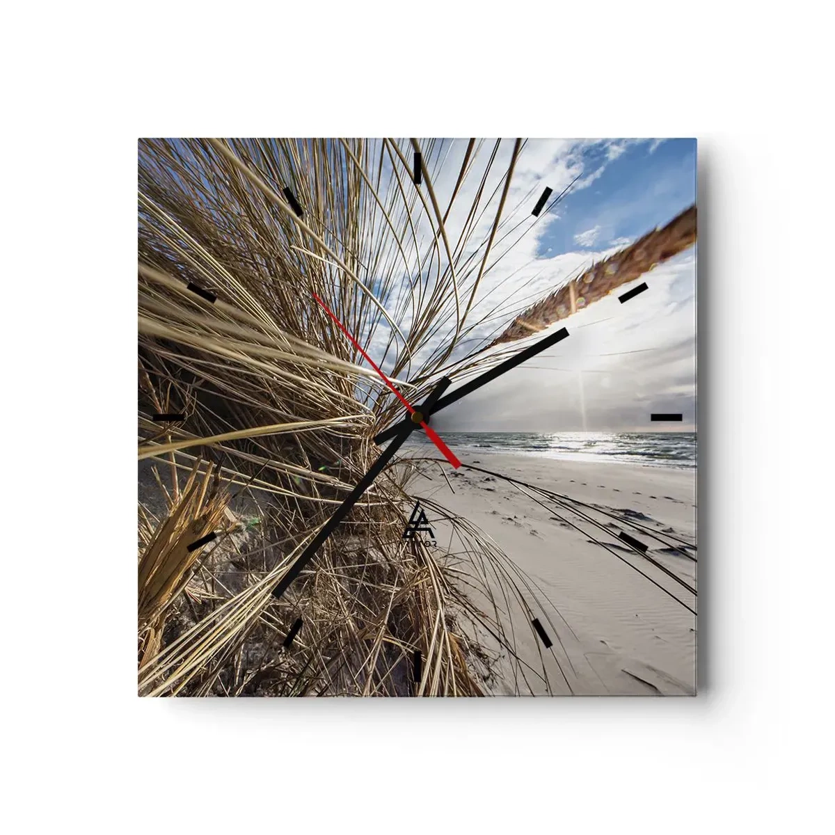 Nástenné hodiny - Stretnutie živlov - 40x40 cm