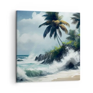 Obraz na plátne - Na tropickom pobreží - 50x50 cm