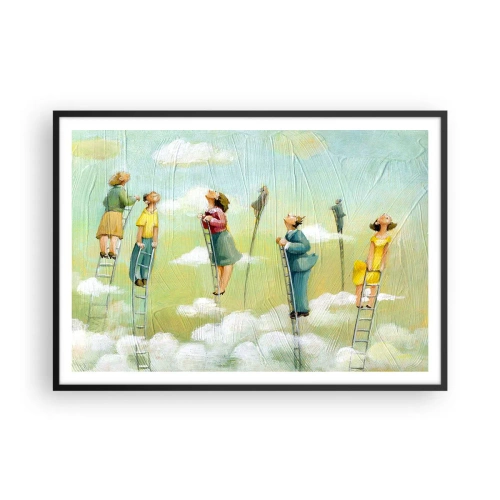 Plagát v čiernom ráme - Za svojim snom - 100x70 cm