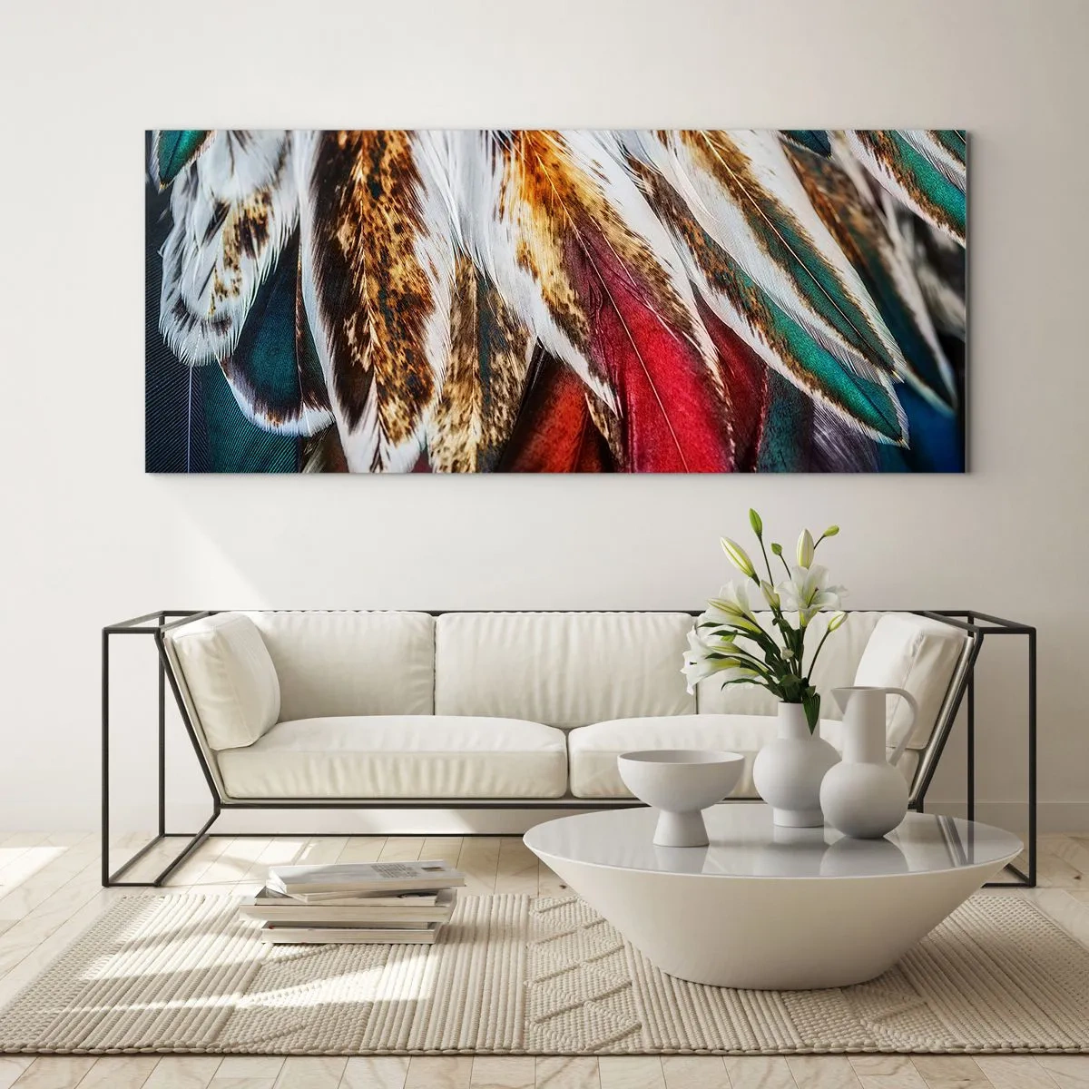Obraz na skle - Tajomstvo letu - 140x50 cm
