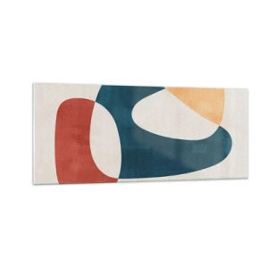 Obraz na skle - Vplyvy a metamorfózy - 100x40 cm