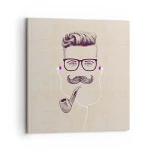 Obraz na plátne - Skutočný muž? - 70x70 cm