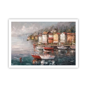 Plagát - Romantický prístav - 100x70 cm