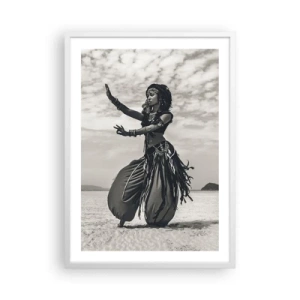 Plagát v bielom ráme - Tanec južných ostrovov - 50x70 cm