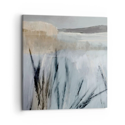Obraz na plátne - Zimné polia - 70x70 cm