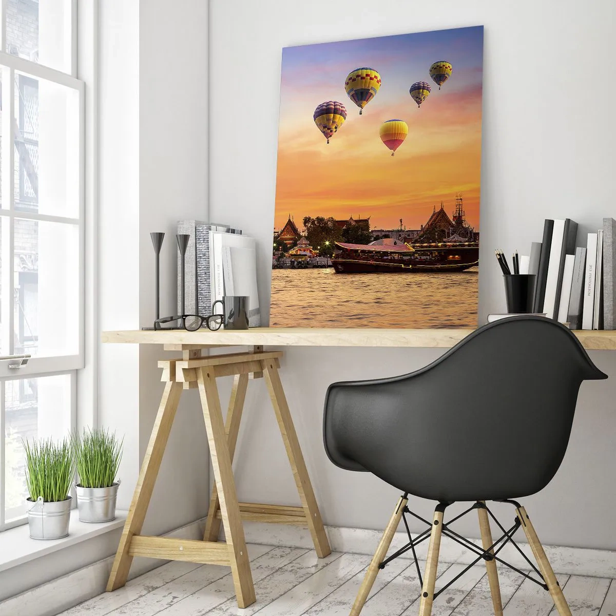Obraz na skle - Tu sa rodia básne - 50x70 cm