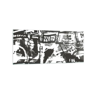 Obraz na skle - Poriadok alebo chaos? - 120x50 cm