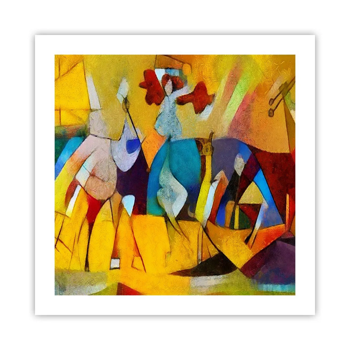 Plagát - Slnko - život - radosť - 50x50 cm
