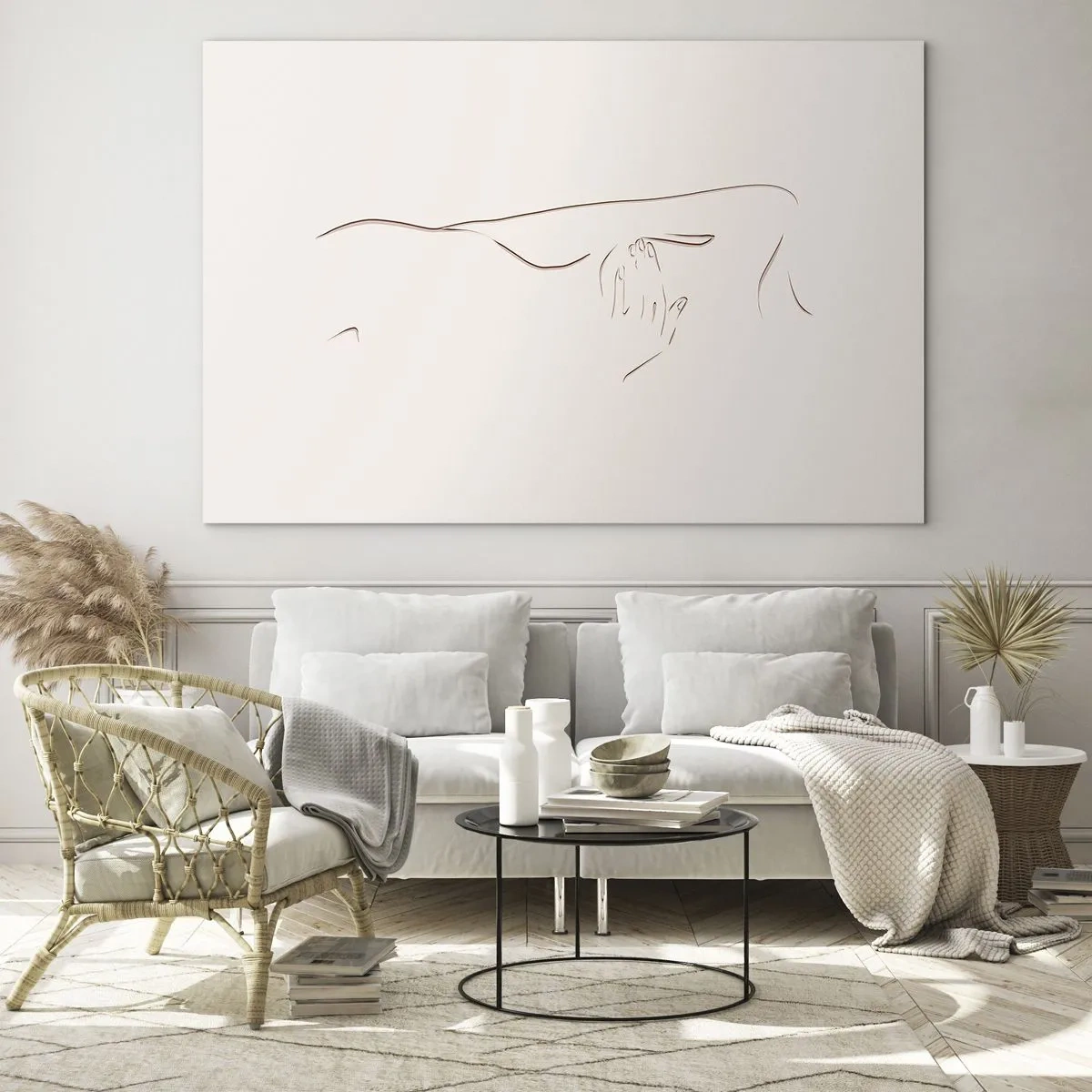 Obraz na skle - Tvar túžby - 120x80 cm