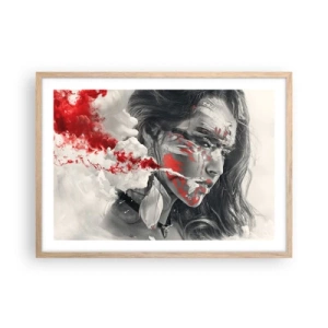 Plagát v ráme zo svetlého duba - V škárach absurdity - 70x50 cm
