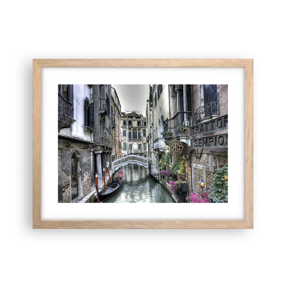 Plagát v ráme zo svetlého duba - Od storočí v tichom zamyslení - 40x30 cm