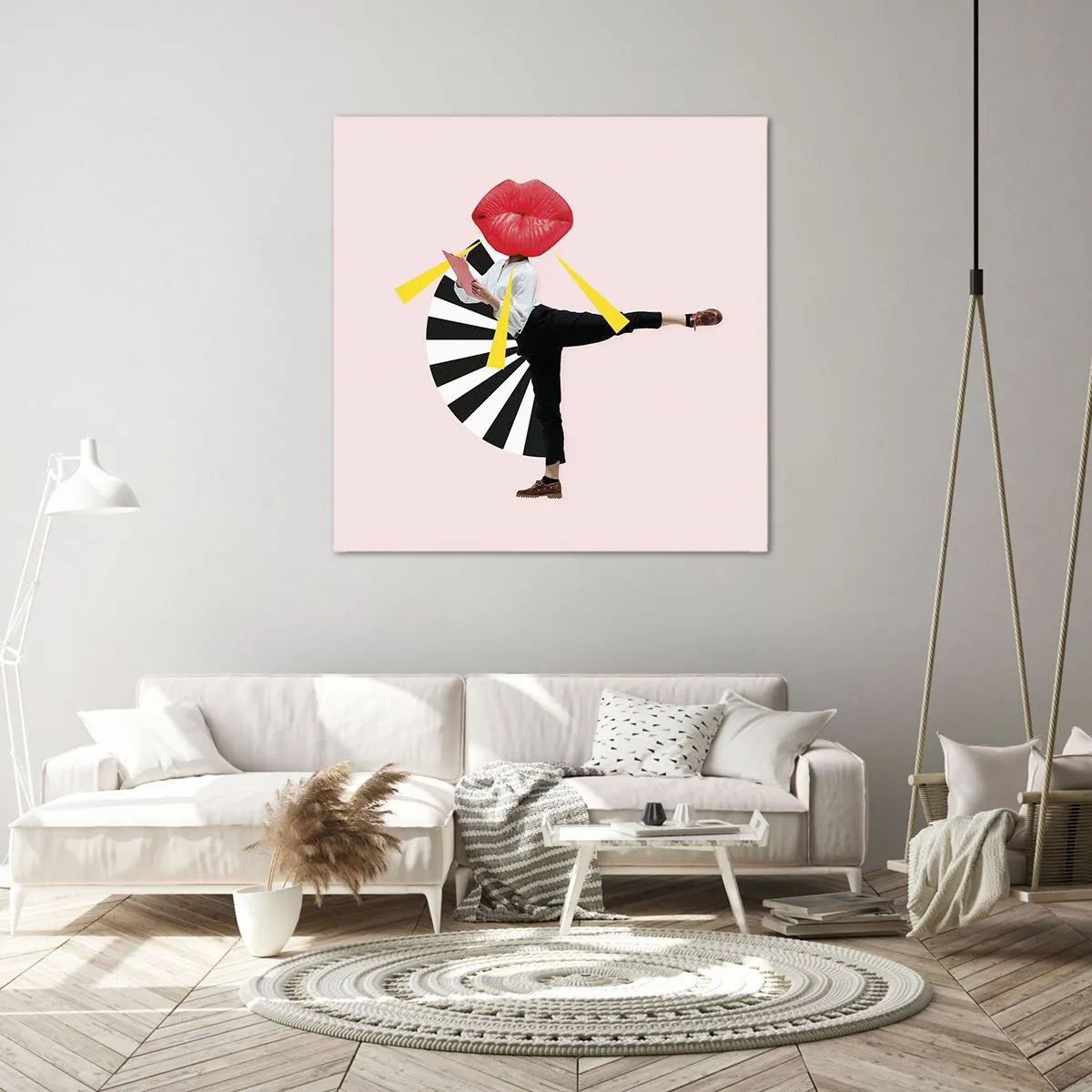 Obraz na plátne - Surrealistický pop-art - 70x70 cm