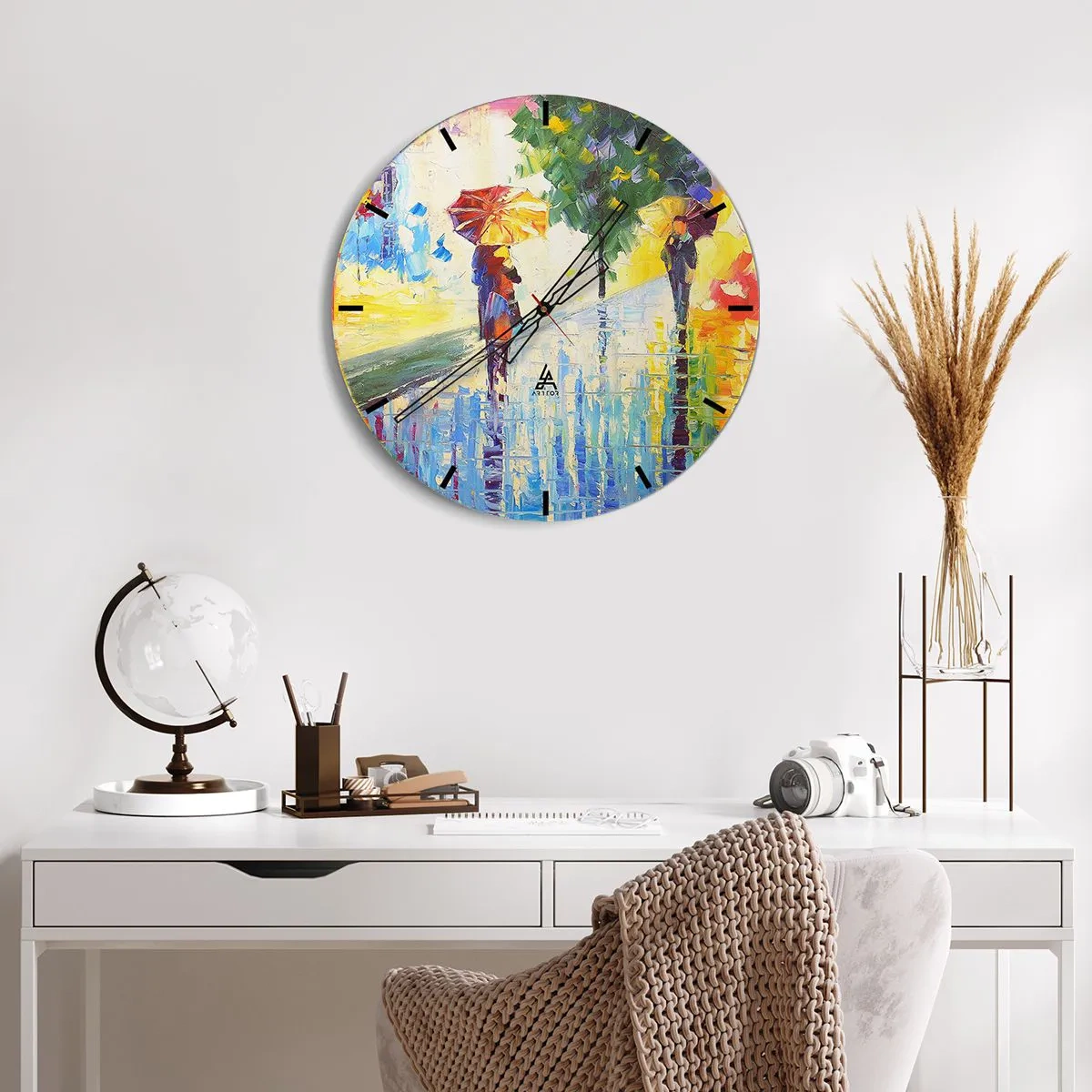 Nástenné hodiny - A všetko je jasné - 30x30 cm