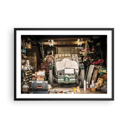 Plagát v čiernom ráme - Späť do minulosti - 70x50 cm