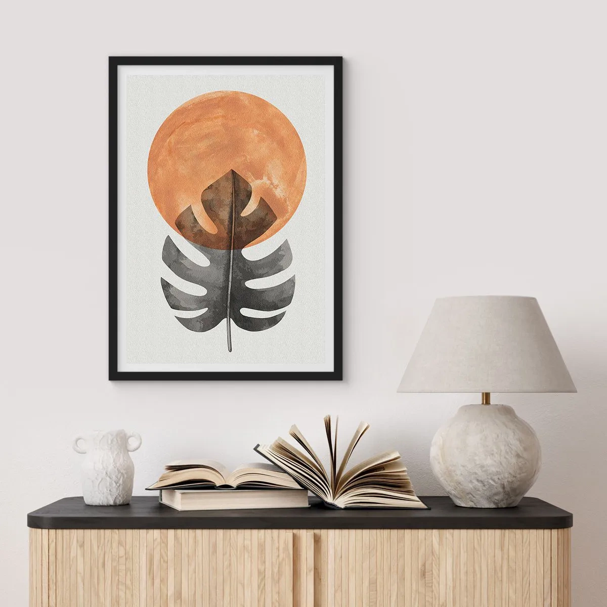 Plagát v čiernom ráme - Vždy slnko - 61x91 cm
